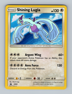 Shining Lugia SM82 Holo Near Mint Black Star Promo NM Pokemon 2017 - Image 1