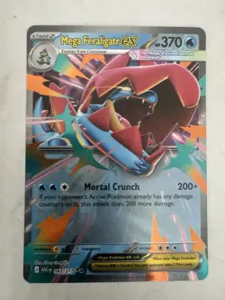 Pokemon TCG Mega Feraligatr Ex 043/217 Ascended Heroes Mint Condition - Image 1