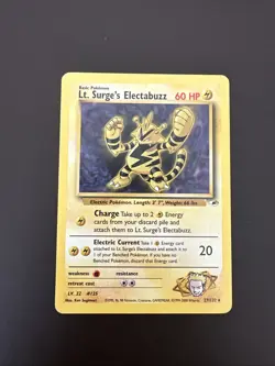 Lt. Surge's Electabuzz 027/132 Gym Heroes Regular MP Pokemon TCG Unlimited - Image 1