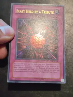Yu-Gi-Oh! ULTRA RARE CARD BLAST HELD BY A TRIBUTE DCR-104 VINTAGE PRINT NM/VLP - Image 2