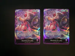 Set of 2 Monkey.D.Luffy (OP05-060) Starter Deck 18: PURPLE Monkey.D.Luffy Foil - Image 1