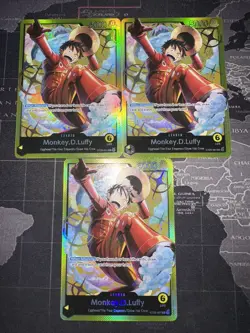 One Piece Monkey.D.Luffy Leader ST29-001 Starter Deck English NM (LOT OF 3) - Image 1
