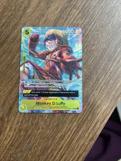 Monkey.D.Luffy OP07-109 PROMO SR Super Rare art One Piece holo foil card MINT NM - Image 4