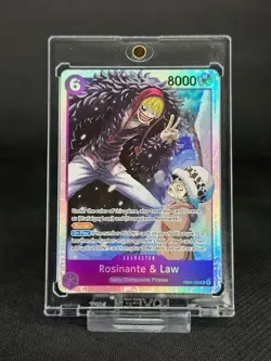 Rosinante & Law EB04-038 SR - THE AZURE SEA'S SEVEN ENGLISH OP14 - One Piece TCG - Image 1