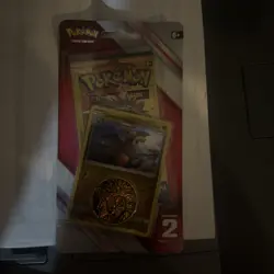 Pokemon 2019 - Sun And Moon Blister - (2) 3 Card Mini Booster Pack Coin - Image 2