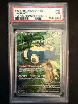 Pokemon Center Stamped Snorlax 051 Sv: Scarlet & Violet Promo Cards Holo - Image 1