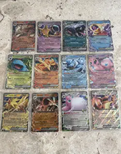 Pokemon 151 Complete Set of 12 Double Rare Ex Cards Holo NM English - Image 1