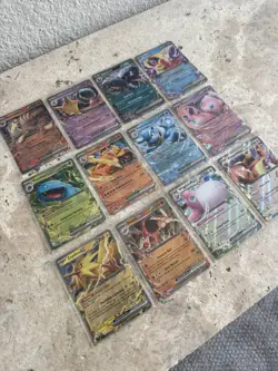 Pokemon 151 Complete Set of 12 Double Rare Ex Cards Holo NM English - Image 2