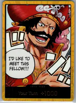 DON!! Card (Gol.D.Roger) (Gold) Carrying On His Will - One Piece Card Game - NM - Image 1