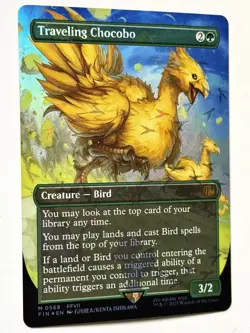 Magic - Traveling Chocobo M 056 Borderless Chocobo Track Foil Final Fantasy NM - Image 1