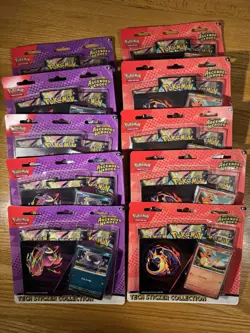 LOT OF 10 Pokemon Ascended Heroes Tech Sticker Collection 5 Charmander 5 Gastly - Image 1