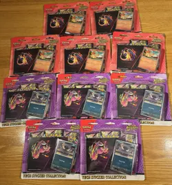 LOT OF 10 Pokemon Ascended Heroes Tech Sticker Collection 5 Charmander 5 Gastly - Image 2