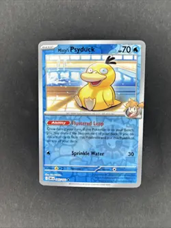Misty's Psyduck 45/182 Pokemon TCG S&V Destined Rivals Reverse Holo NM - Image 1