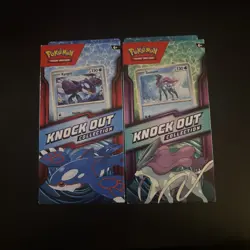 Set Of 2 Pokemon Knockout Collection Kyogre And Suicune Factory Sealed 1 Of Each - Image 1