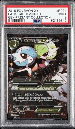 2016 POKEMON XY GENERATIONS RADIANT COLL #RC31 FULL ART/M GARDEVOIR EX PSA 9 - Image 1