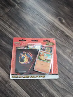 LOT OF 3** Pokemon Ascended Heros Tech Sticker Collection 3 Packs New Sealed - Image 1