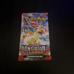 Pokemon TCG: (1) Scarlet and Violet Obsidian Flames Booster Pack Factory Sealed - Image 1