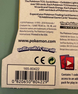 Pokemon TCG Sun and Moon Forbidden Light Booster Pack Factory Sealed NEW 2018 - Image 3