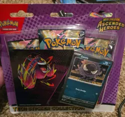 Pokemon TCG Ascended Heroes Tech Sticker Collection Gastly Sealed In Hand - Image 1