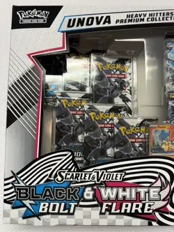 Pokemon Sealed Black Bolt & White Flare Unova Heavy Hitters Premium Collection - Image 2