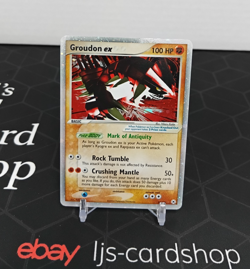 Groudon ex Hidden Legends 93/101 Holo Pokemon Card T1 - Image 1