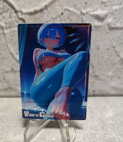 Rem Zero Trading Card Waifu Goddess Story Anime Girl holo Karte Manga Full Art - Image 1