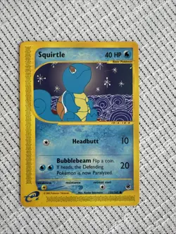 Pokemon Squirtle TCG Expedition Base Set Card 132/165 Regular Common NM/LP - Image 1