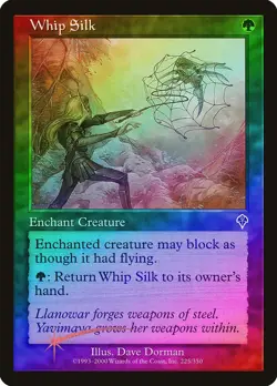 Whip Silk FOIL Invasion NM Green Common MAGIC THE GATHERING MTG CARD ABUGames - Image 1