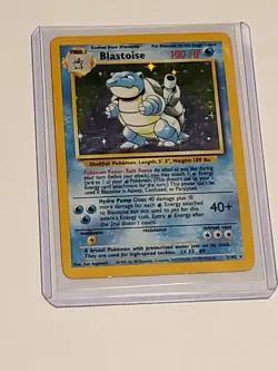 Blastoise Base Set Holo Rare Card 002/102 Pokemon TCG - Image 2