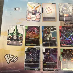 77 Card Lot - C/U/R/LR- Gundam Card Game TCG - Kshatriya GD01-044 LR - Image 2
