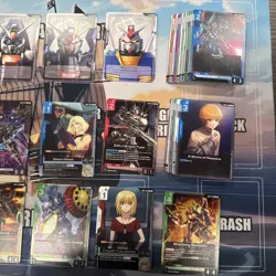 77 Card Lot - C/U/R/LR- Gundam Card Game TCG - Kshatriya GD01-044 LR - Image 5