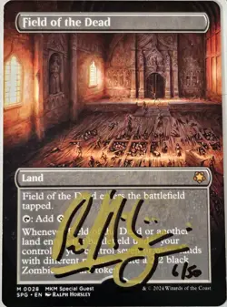 FIELD OF THE DEAD non-foil SIGNED ARTIST PROOF Ralph Horsley MTG Alter Sketched - Image 1