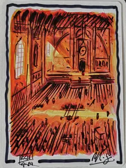 FIELD OF THE DEAD non-foil SIGNED ARTIST PROOF Ralph Horsley MTG Alter Sketched - Image 2