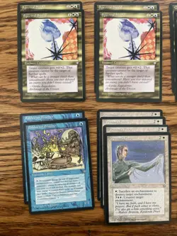 MTG: Vintage ‘95 Ice Age 43 Multicolor White, Blue, Green With Lands & Artifacts - Image 3