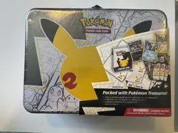 Pokemon 25th Anniversary Celebrations Treasure Chest Lunchbox Tin NEW/SEALED - Image 1