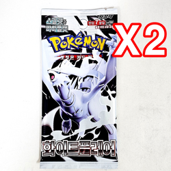 Pokemon TCG Card 151 Black Bolt White Flare 6PACKS Booster Factory Sealed KOREAN - Image 4