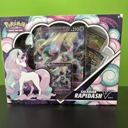 Sword & Shield Pokemon TCG Galarian Rapidash V Box - Factory Sealed 820650808739 - Image 1