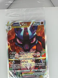 2019 Pokemon SWSH Black Star Lucario VSTAR (SEALED) SWSH291 NM - Image 1
