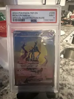Pokemon TCG Iron Crown EX Scarlet & Violet Temporal Forces 206/162 PSA 9 - Image 1