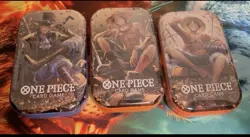 One Piece Tin Pack Set Vol 2 Set of 3 | TS-02 OP-13 | Sealed Bandai Ships Fast - Image 1