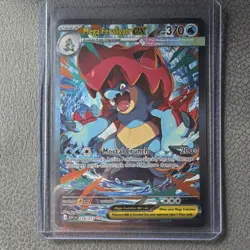 Pokemon Mega Feraligatr EX Holo Full Art Secret Rare Water Card 370HP Autograph. - Image 1