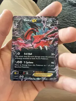 Pokemon Card Yveltal EX XY08 Ultra Rare Black Star Promo - Image 1