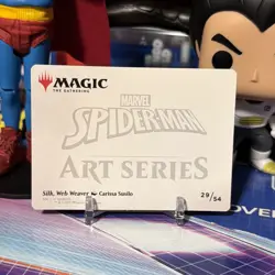 Spider-Man MTG Magic The Gathering Art Series Card 29/54 Silk Web Weaver - Image 2