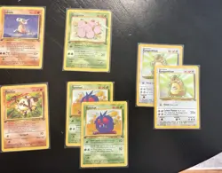11 Card Jungle Edition Pokemon Lot With First Edition And 2 Holos LP - Image 3