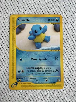 Pokemon Squirtle TCG Expedition Base Set Card 131/165 Regular Common - Image 1