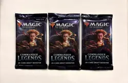 MTG MAGIC THE GATHERING 3X COMMANDER LEGENDS SEALED BOOSTER PACKS ARTIFACT ♨ - Image 1
