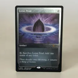 MTG Lotus Petal - Foil Etched- 30th Anniversary Miscellaneous Promos NM - Image 1
