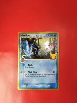 Pokemon Mimikyu TCG Delta Species SWSH136 Promo Card Celebrations Holo Rare NM/M - Image 3
