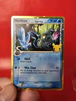 Pokemon Mimikyu TCG Delta Species SWSH136 Promo Card Celebrations Holo Rare NM/M - Image 5