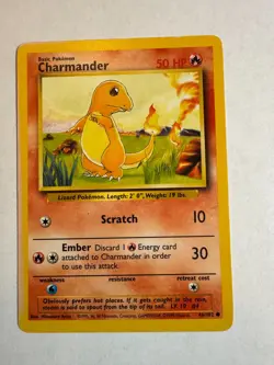 POKEMON BASE SET CARD 46/102 Charmander pre-owned - Image 1